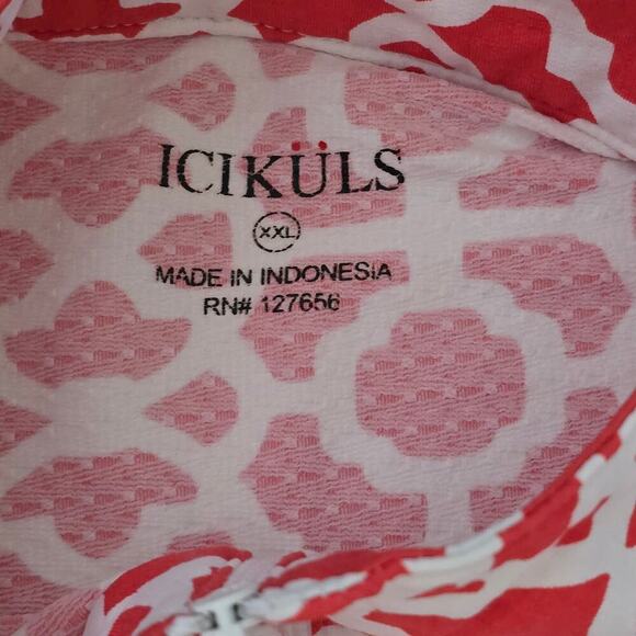 ICIKULS Women’s Polo Mesh Long Sleeve Top XXL 1/4 Zip Golf Tennis UPF50 Resort - Picture 5 of 7